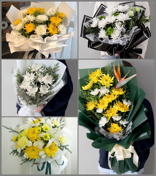 贵州六盘水六枝特区中寨苗族彝族布依族乡平基村白事花束代送